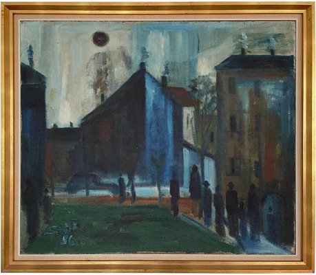 Svend Aage Tauscher, Oil on Canvas, 1956, Framed-MXB-1239970