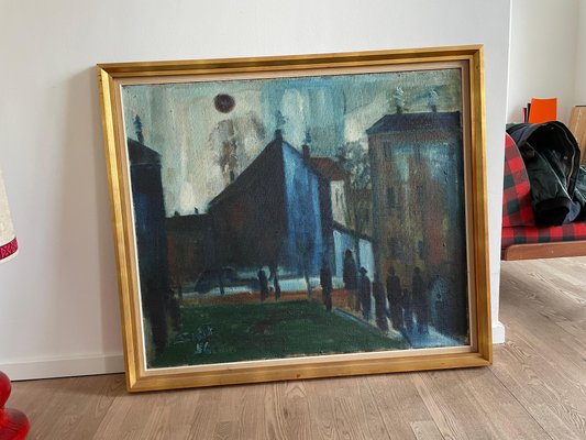 Svend Aage Tauscher, Oil on Canvas, 1956, Framed-MXB-1239970