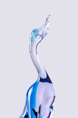 Swan in Sommerso Murano Glass by Antonio Da Ros for Cenedese, Italy-LBS-1245080