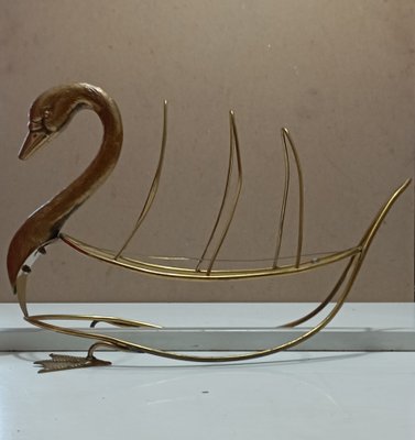 Swan Magazine Holder from Maison Jansen-LLP-992798