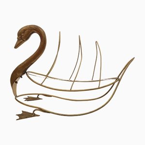 Swan Magazine Holder from Maison Jansen-LLP-992798