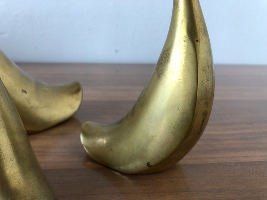 Swans in Brass, Italy, 1980s, Set of 3-FOV-1763487