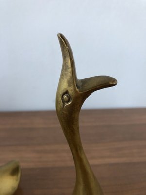 Swans in Brass, Italy, 1980s, Set of 3-FOV-1763487