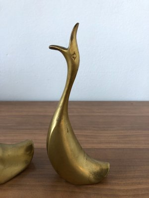 Swans in Brass, Italy, 1980s, Set of 3-FOV-1763487