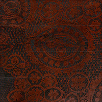 Enamelled lava stone with clay decoration