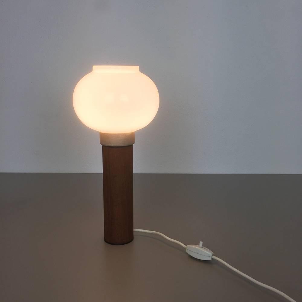 Sweden Teak Table Light by Uno & Östen Kristiansson for Luxus Vittsjö, 1960s