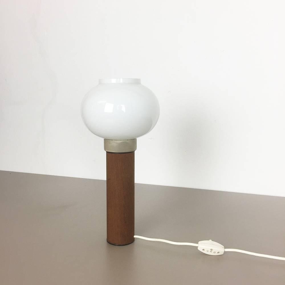 Sweden Teak Table Light by Uno & Östen Kristiansson for Luxus Vittsjö, 1960s