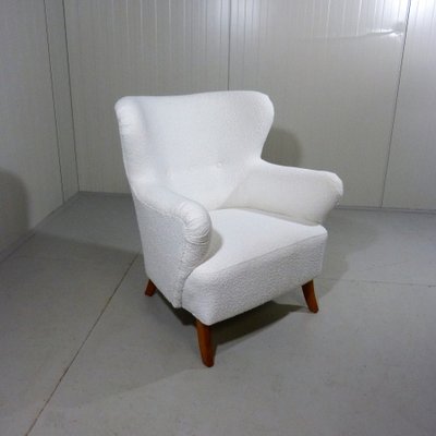 Swedish Armchair in Bouclé, 1950s-TU-1407238