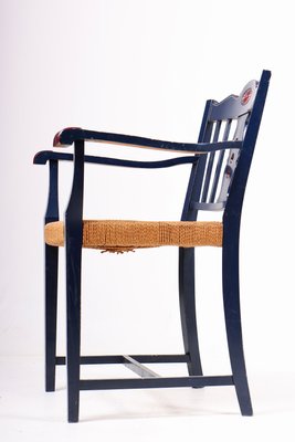 Swedish Armchair With Seat in Paper Cord, 1940s-FK-1254421