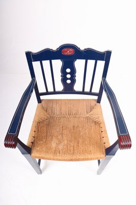 Swedish Armchair With Seat in Paper Cord, 1940s-FK-1254421