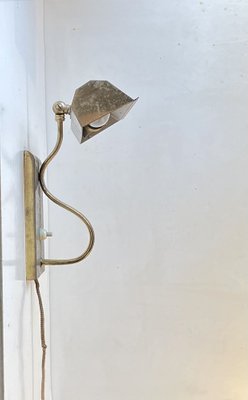 Swedish Art Deco Brass Wall Lamp, 1930s-LCR-1420832