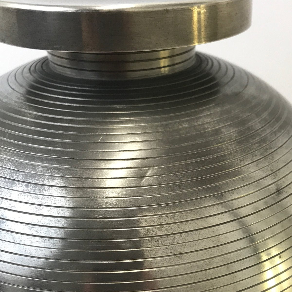 Swedish Art Deco Pewter Vase by Sylvia Stave for CG Hallberg, 1930s