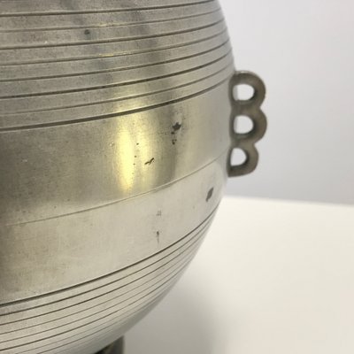 Swedish Art Deco Pewter Vase by Sylvia Stave for CG Hallberg, 1930s