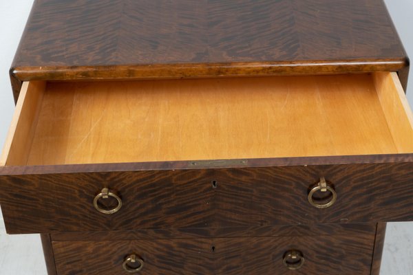 Swedish Art Deco Stained Birch Chest of Drawers, 1920s-MJF-1407000