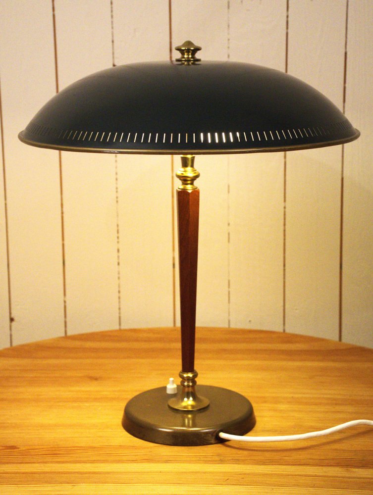 Swedish Art Deco Style Table Lamp By Bröderna Malmströms Metallvarufabrik Model no 2795, 1954