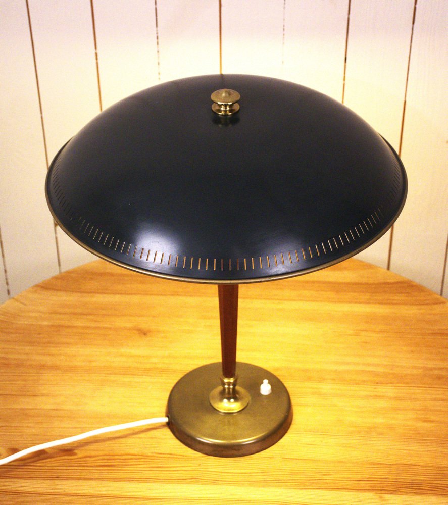 Swedish Art Deco Style Table Lamp By Bröderna Malmströms Metallvarufabrik Model no 2795, 1954