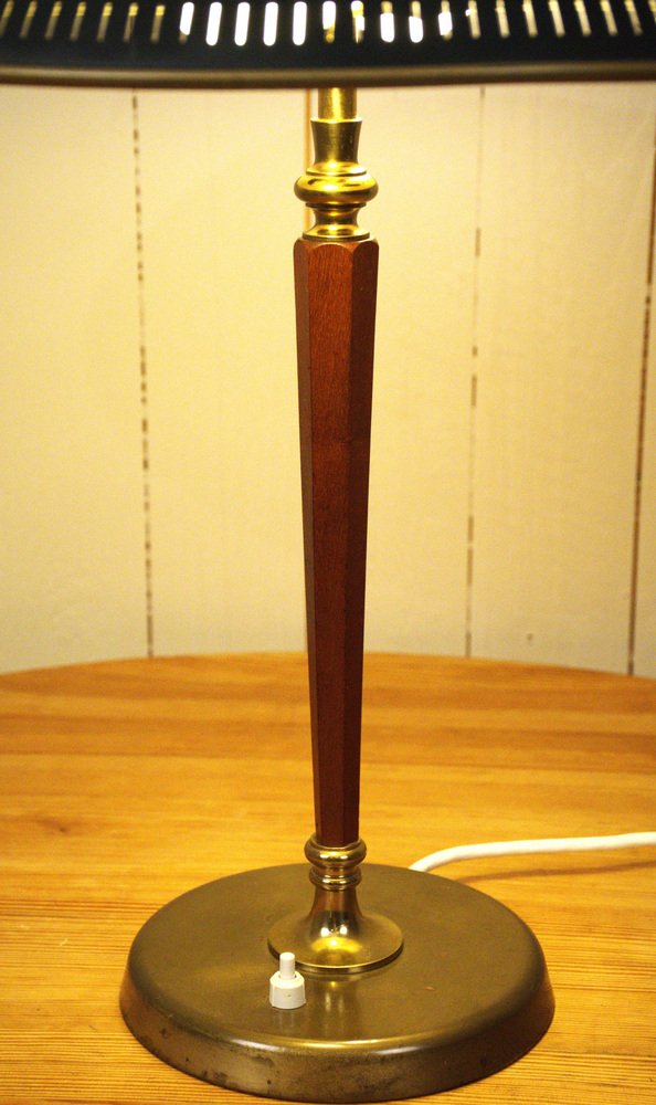 Swedish Art Deco Style Table Lamp By Bröderna Malmströms Metallvarufabrik Model no 2795, 1954