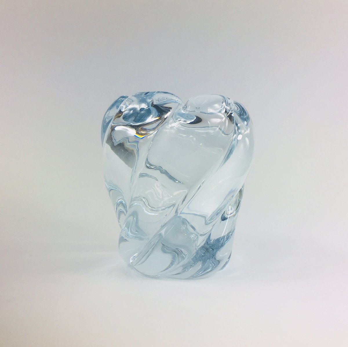 Swedish Art Glass Vase by Edvin Ohrstrom for Orrefors, 1980s