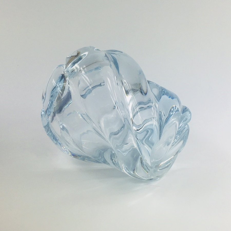 Swedish Art Glass Vase by Edvin Ohrstrom for Orrefors, 1980s