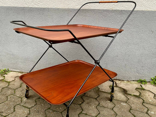 Swedish Bar Cart by Paul Nagel for JIE Gantofta, 1959s