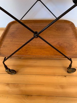 Swedish Bar Trolley by Paul Nagel for JIE Gantofta, 1950s-RTR-573644