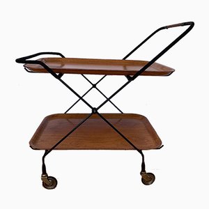 Swedish Bar Trolley by Paul Nagel for JIE Gantofta, 1950s-RTR-573644