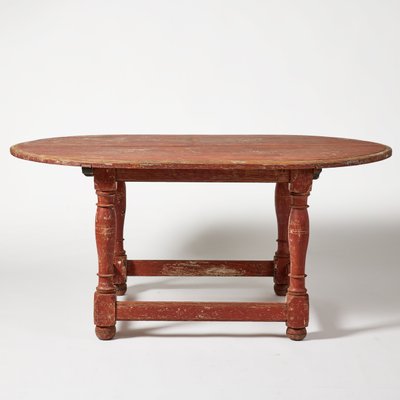 Swedish Baroque Farmhouse Table, 1760s-VAP-1060883