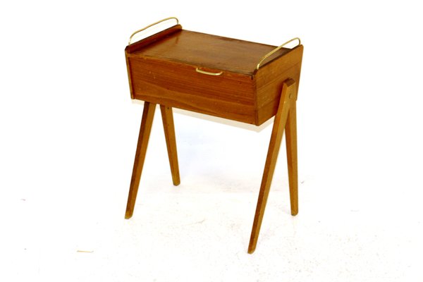 Swedish Beech Nightstand, 1960s-GEK-947460