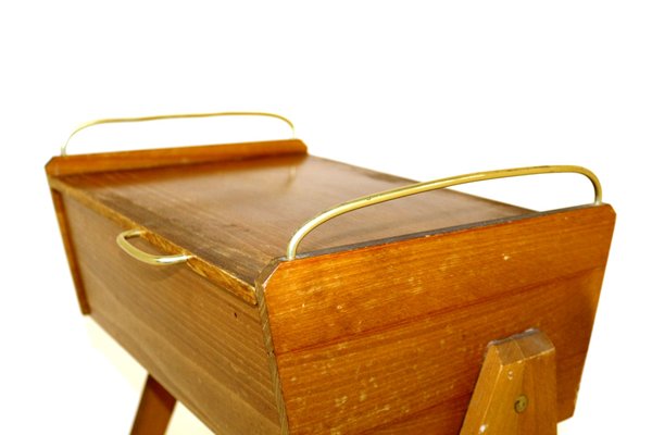 Swedish Beech Nightstand, 1960s-GEK-947460