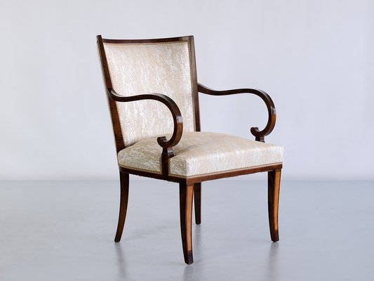 Swedish Birch and Satinwood Armchairs by Carl Malmsten for Bodafors, 1930s, Set of 2-FMT-1275173