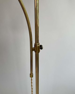 Swedish Brass Adjustable Witches Hat Floor Lamp, 1950s-OE-1801581