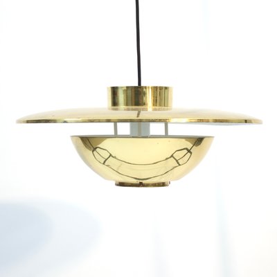 Swedish Brass Ceiling Lamp attributed to Boréns, 1960s-KQ-2020371