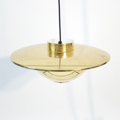 Swedish Brass Ceiling Lamp attributed to Boréns, 1960s-KQ-2020371