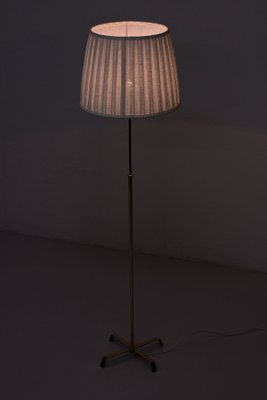 Swedish Brass Floor Lamp from Böhlmarks, 1940s-TM-595096