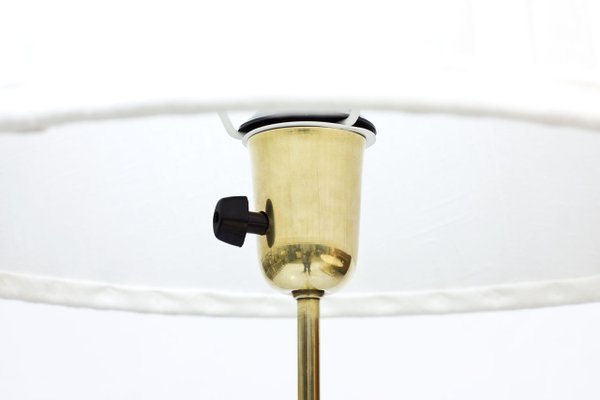 Swedish Brass Floor Lamp from Böhlmarks, 1940s-TM-595096