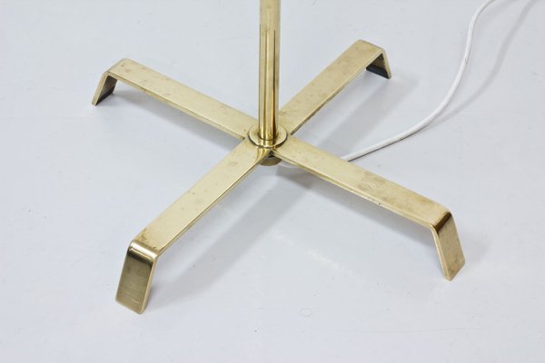 Swedish Brass Floor Lamp from Böhlmarks, 1940s-TM-595096