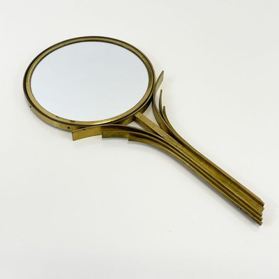 Swedish Brass Hand Mirror by Ivar Ålenius Björk for Ystad-Metall-SFW-910800