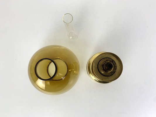 Swedish brass Oil Light by Hans-Agne Jakobsson for AB Markaryd, 1960s-ZM-1749568