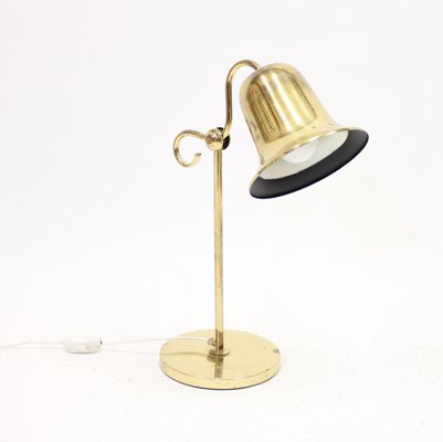 Swedish Brass Table Lamp from Tyringe Konsthantverk, 1970s-KQ-1286555