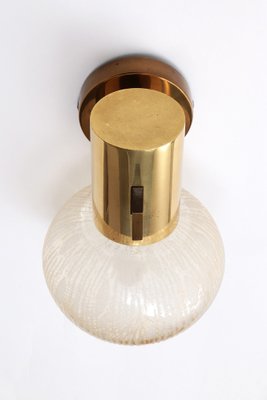 Swedish Brass Wall Lamp with Glass by Hans-Agne Jakobsen for Markaryd, 1960-EZZ-1771027