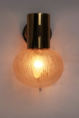 Swedish Brass Wall Lamp with Glass by Hans-Agne Jakobsen for Markaryd, 1960-EZZ-1771027