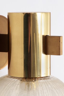 Swedish Brass Wall Lamp with Glass by Hans-Agne Jakobsen for Markaryd, 1960-EZZ-1771027