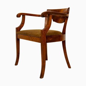 Swedish Brown Desk Chair in Birch & Mahogany, Sweden, 1920s-UYK-1120408