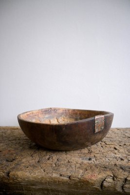 Swedish Burl Birch Bowl, 1850s-DAL-1799526