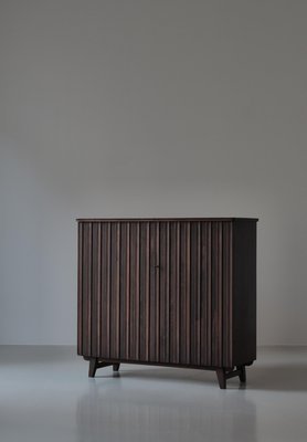 Swedish Cabinet in Stained Pinewood attributed to Göran Malmvall for Svensk Fur, 1940s-WRF-2020897