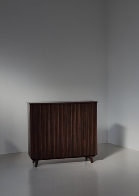 Swedish Cabinet in Stained Pinewood attributed to Göran Malmvall for Svensk Fur, 1940s-WRF-2020897