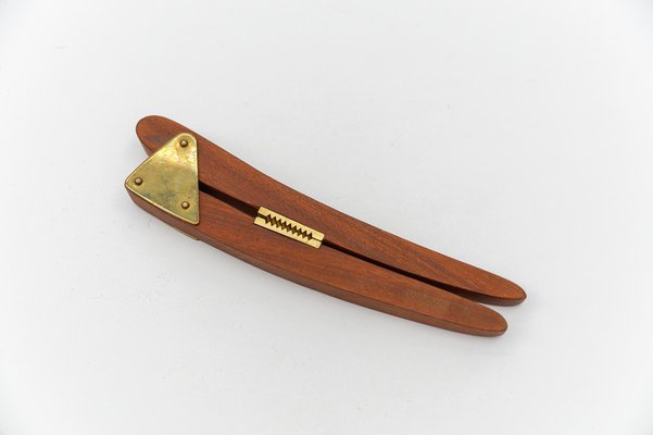 Swedish Cactus Tool Set in Teak and Brass, 1950s, Set of 4-KQB-1815141