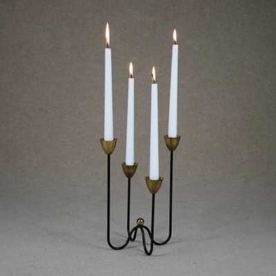 Swedish Candelholder by Gunnar Ander for Ystad Metal, 1950s-RNM-1386902