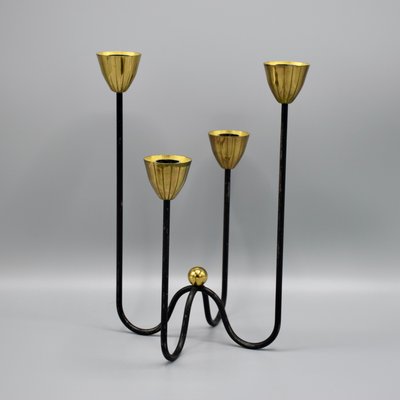 Swedish Candelholder by Gunnar Ander for Ystad Metal, 1950s-RNM-1386902