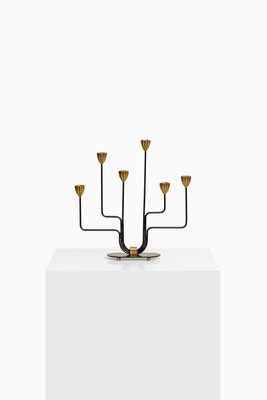 Swedish Candleholder by Gunnar Ander for Ystad Metall, 1950s-SC-586787